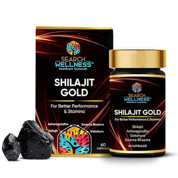 Search Wellness Shilajit Gold | Enriched with Ashwagandha, Gokshura, Swarna Bhasma